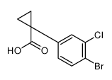 1-(4-bromo-3-chlorophenyl)cyclopropane-1-carboxylic acid Structure