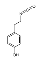 4-(2-isocyanatoethyl)phenol Structure