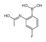 (2-Acetamido-4-fluorophenyl)boronic acid结构式