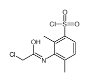 3-[(2-chloroacetyl)amino]-2,4-dimethylbenzenesulfonyl chloride Structure
