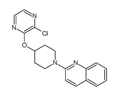 2-(4-((3-chloropyrazin-2-yl)oxy)piperidin-1-yl)quinoline结构式