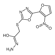 (5-(nitro-2-furyl)-1,3,4-oxadiazol-2-ylthio)acethydrazide结构式