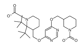 ditert-butyl3,3'-(pyrimidine-4,6-diylbis(oxy))bis(Methylene)dipiperidine-1-carboxylate picture