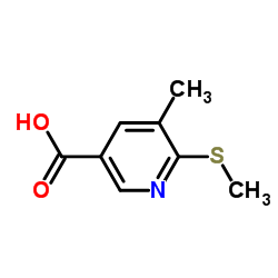 5-Methyl-6-methylsulfanyl-nicotinic acid结构式