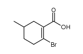 2-bromo-5-methylcyclohex-1-enecarboxylic acid结构式