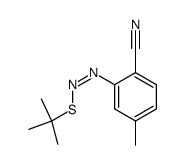 (Z)-tert-butyl (2-cyano-5-methylphenyl)azo sulfide Structure