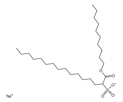 1-decyloxycarbonyl-pentadecane-1-sulfonic acid , sodium-salt Structure