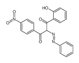 1-(2-hydroxyphenyl)-3-(4-nitrophenyl)-2-phenyldiazenylpropane-1,3-dione结构式