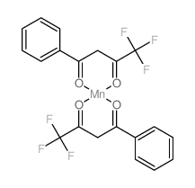 Manganese,bis(4,4,4-trifluoro-1-phenyl-1,3-butanedionato-O,O')- (9CI) Structure