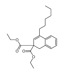 diethyl 4-hexyl-1H-naphthalene-2,2-dicarboxylate Structure