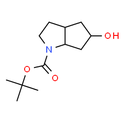 5-羟基-八氢环戊五[叔]吡咯-1-羧酸叔丁酯结构式