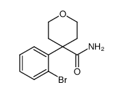 4-(2-bromophenyl)tetrahydro-2H-pyran-4-carboxamide结构式