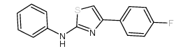 [4-(4-氟-苯基)-噻唑-2-基]-苯基胺结构式