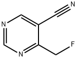 4-Fluoromethyl-pyrimidine-5-carbonitrile Structure