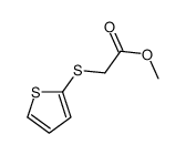2-(噻吩-2-基硫代)乙酸甲酯结构式