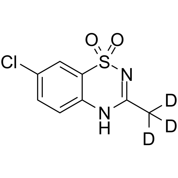 Diazoxide-d3结构式