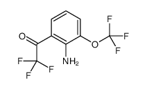 1-[2-amino-3-(trifluoromethoxy)phenyl]-2,2,2-trifluoro-ethanone结构式