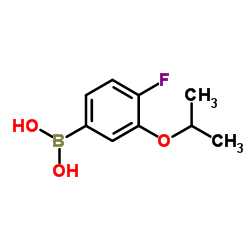 4-Fluoro-3-isopropoxyphenylboronic acid structure