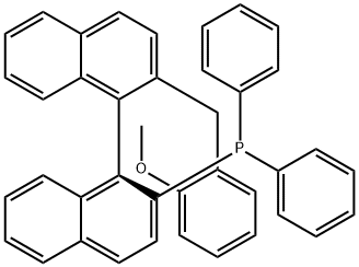 (S)-[2'-(2-甲氧基苄基)-[1,1'-联萘]-2-基]二苯基膦结构式