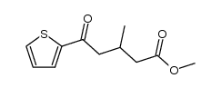 3-methyl-5-oxo-5-[2]thienyl-valeric acid methyl ester结构式