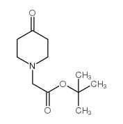 2-(4-氧代哌啶-1-基)乙酸叔丁酯结构式