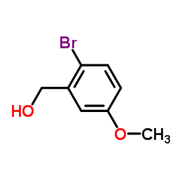 2-溴-5-甲氧基苯甲醇结构式