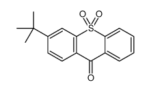 3-tert-butyl-10,10-dioxothioxanthen-9-one结构式