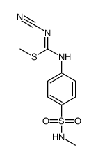 (Z)-methyl N'-cyano-N-(4-(N-methylsulfamoyl)phenyl)carbamimidothioate Structure