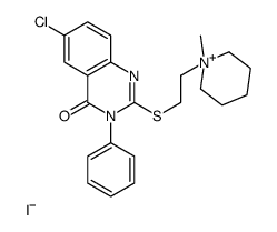 6-chloro-2-[2-(1-methylpiperidin-1-ium-1-yl)ethylsulfanyl]-3-phenylquinazolin-4-one,iodide结构式