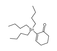 2-(tri-n-butylstannyl)-2-cyclohexen-1-one Structure