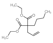 Propanedioic acid,2-butyl-2-(2-propen-1-yl)-, 1,3-diethyl ester structure