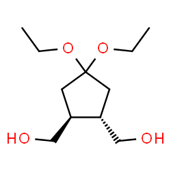 1,2-Cyclopentanedimethanol,4,4-diethoxy-,trans-(9CI)结构式