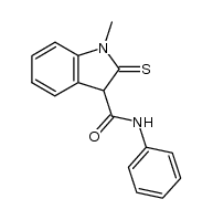 N-phenyl (1-methyl-2-thioxo-3-indolinyl)carboxamide结构式