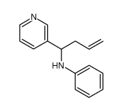 N-(1-(pyridin-3-yl)but-3-en-1-yl)aniline Structure