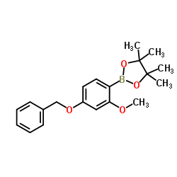 4-Benzyloxy-2-methoxyphenylboronic acid pinacol ester结构式