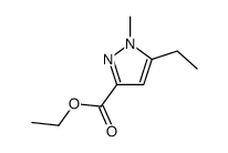 5-乙基-1-甲基-1H-吡唑-3-甲酸乙酯结构式