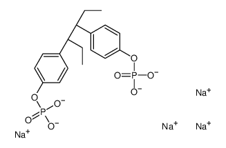 tetrasodium,[4-[(3S,4R)-4-(4-phosphonatooxyphenyl)hexan-3-yl]phenyl] phosphate结构式