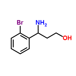 3-Amino-3-(2-bromophenyl)-1-propanol Structure