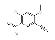 5-cyano-2,4-dimethoxybenzoic acid Structure