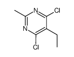 2-METHYL-5-ETHYL-4,6-DICHLOROPYRIMIDINE Structure