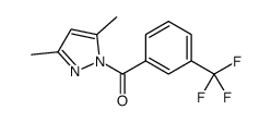 3,5-Dimethyl-1-[3-(trifluoromethyl)benzoyl]-1H-pyrazole structure