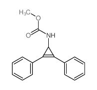 methyl N-(2,3-diphenyl-1-cycloprop-2-enyl)carbamate Structure