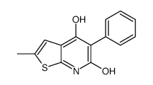 4-hydroxy-2-methyl-5-phenyl-7H-thieno[2,3-b]pyridin-6-one结构式