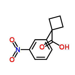 1-(3-Nitrophenyl)cyclobutanecarboxylic acid Structure
