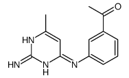 1-[3-[(2-amino-6-methylpyrimidin-4-yl)amino]phenyl]ethanone Structure