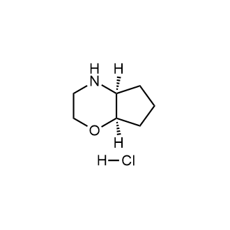 rel-(4aR,7aS)-八氢环戊[b][1,4]噁嗪盐酸盐结构式