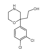 2-(3,4-Dichlorophenyl)-2-(2-hydroxyethyl)morpholine结构式
