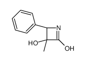 (3R,4S)-3-hydroxy-3-methyl-4-phenylazetidin-2-one Structure
