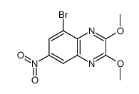2,3-dimethoxy-5-bromo-7-nitro-quinoxaline Structure