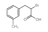 Benzenepropanoic acid, a-bromo-3-methyl- structure